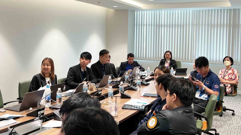 ประชุมรายงานผลการดำเนินงานตามรอบระยะเวลาบำรุงรักษาโปรแกรมระบบสารสนเทศเพื่อบริหารการศึกษา และโปรแกรมระบบบริหารจัดการหลักสูตรฝึกอบรมเฉพาะด้านการบิน (TMS) ณ สถาบันการบินพลเรือน