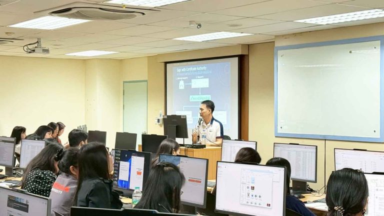 อบรมหลักสูตรการใช้งานระบบสารบรรณอิเล็กทรอนิกส์ (e-Doc) ในส่วนของการลงนามอิเล็กทรอนิกส์ (Digital Signature)